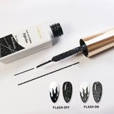 Reflective Liner Gel Art Polish - RGA06 Black Diamond